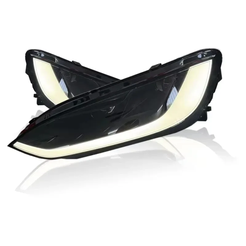 For Model X 2017-2020 LED Headlight Upgrade Kit-Remanufactured 6000K White 12V 25W 6000 Lumens D2R Bulb Universal Fitment