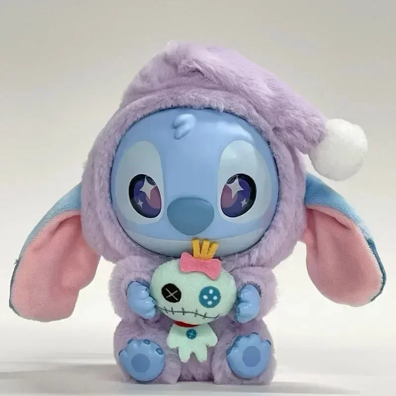 ***-kawaii Stitch Blind Box Bag Eat Some Thing Before Sleep Series Ciondolo in vinile Cute Doll Mystery Box Fluffy Doll Regalo a sorpresa