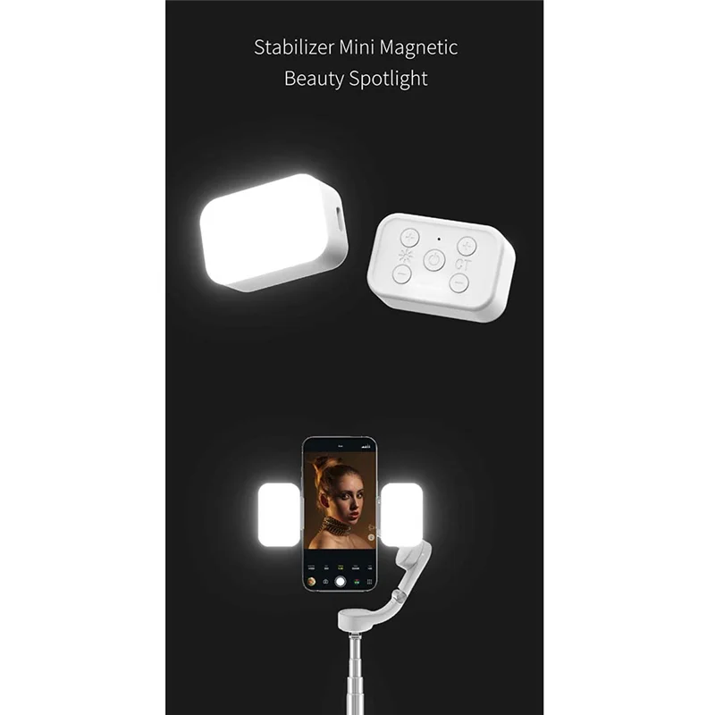 AD41-GBL01 Magnetic Mini Fill Light Accessories for OM5 / Zhiyun SMOOTH4/5 / Feiyu Vimble 3 Handheld Gimbal