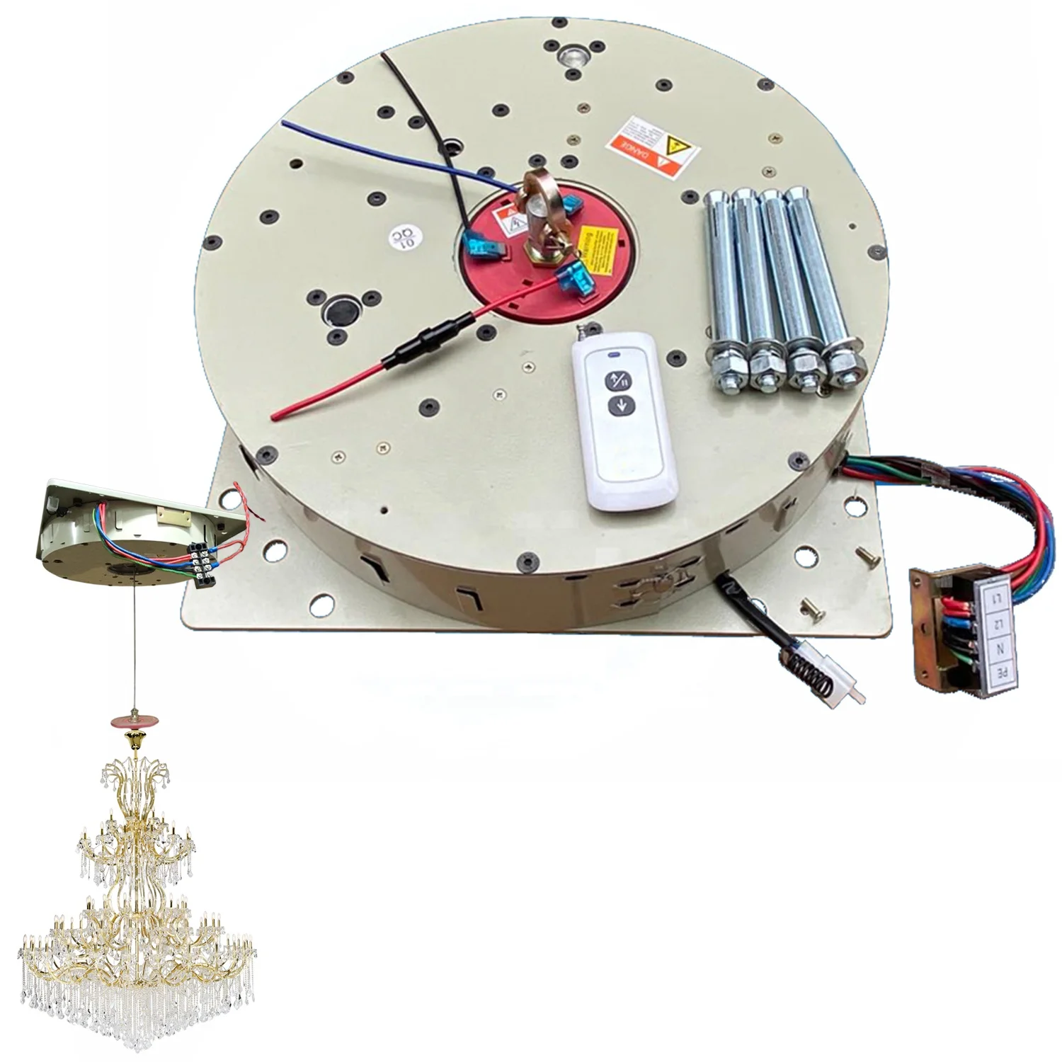 

260KG 6M Commercial Grade chandelier lift 220v 110v electric winch chandelier lift lamp motor electric chandelier lift