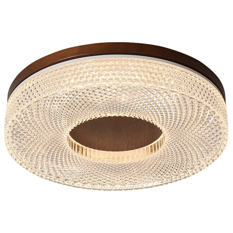 Lâmpada sensor de corpo humano de madeira maciça