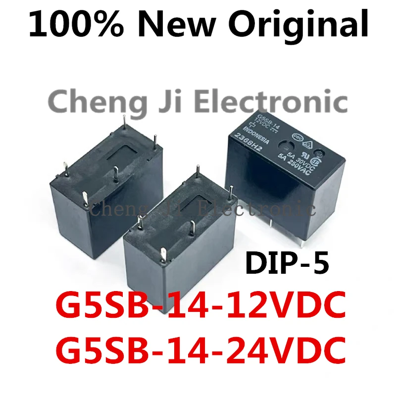 

5PCS/Lot G5SB-14-12VDC 、G5SB-14-24VDC DIP-5 New Original Power Relay G5SB-14-DC12V\G5SB-14-24VDC、G5SB-14-DC24V