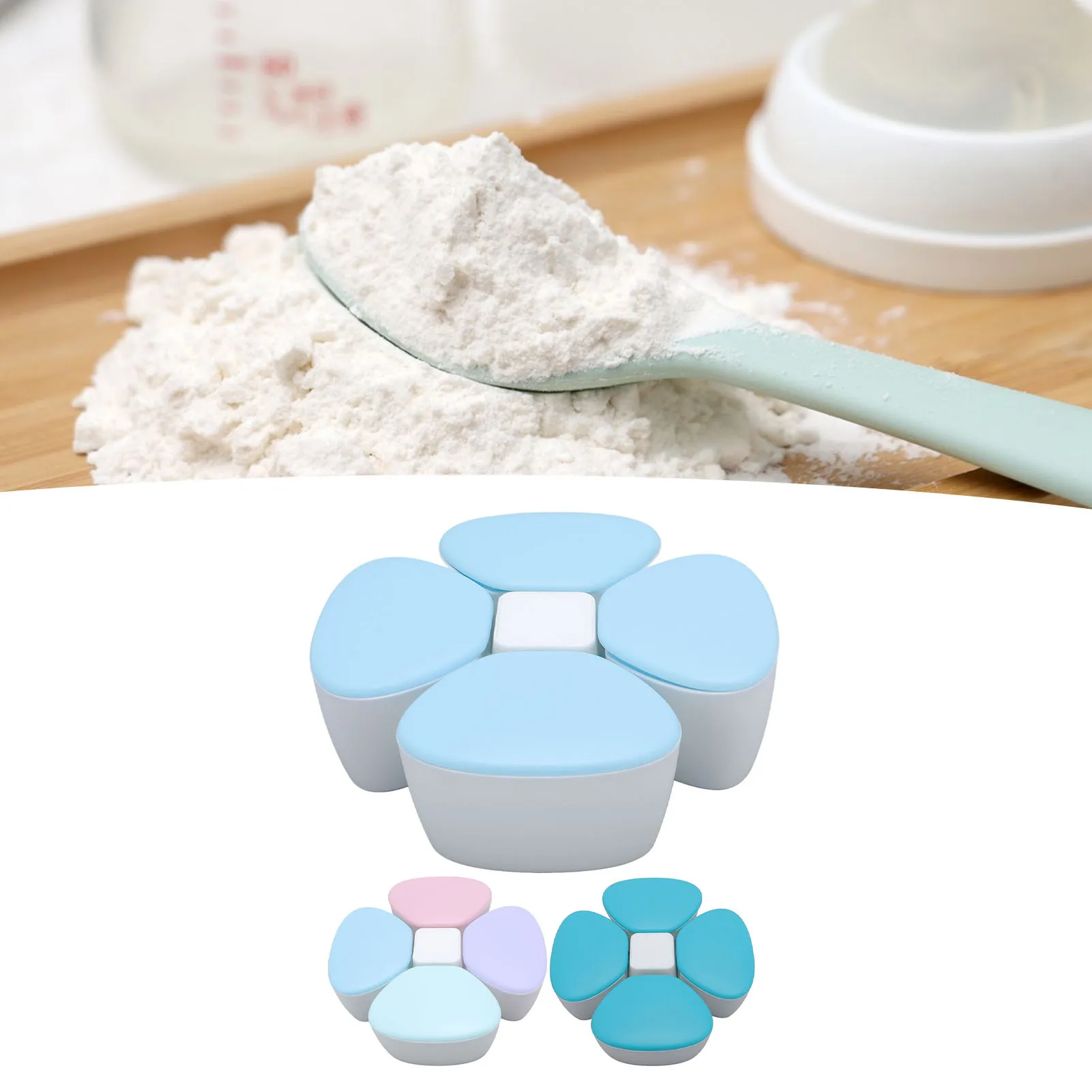 

Baby Formula Dispenser Portable 180ml Compartments Milk Powder Dispenser Container Strong Seal Milk Powder Snack Container