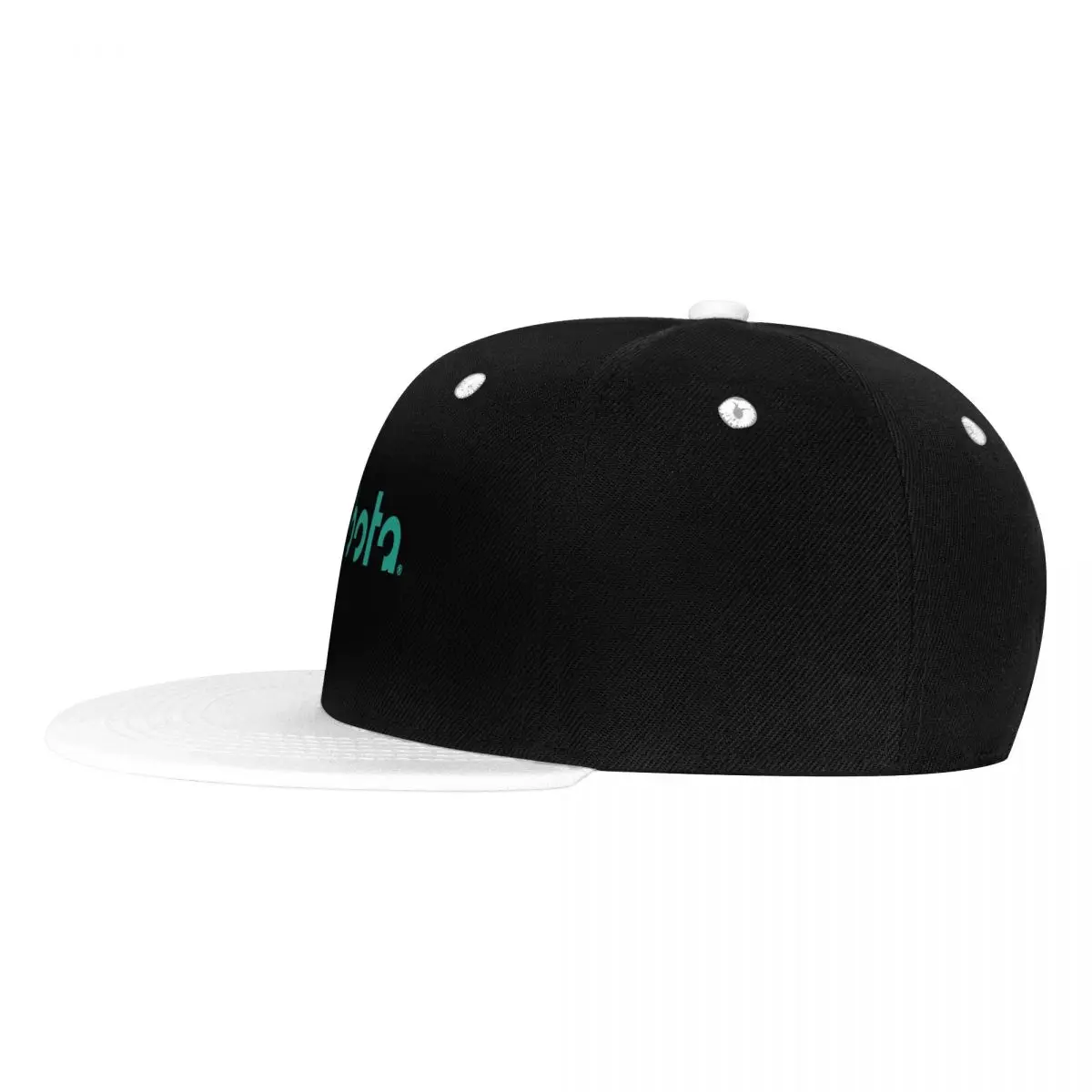 Cappello Hip Hop con ricamo a tesa piatta con Logo Kubota verde menta