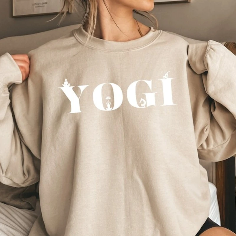 Sudadera Yogi de regalo para amantes de la Yoga, sudaderas de moda, ropa de Yoga, traje de meditación, ropa de invierno, jersey de calle para mujer