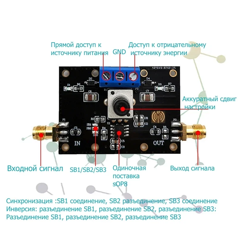 OPA177 Module Board precision voltage operational amplifier signal processing is forward reverse