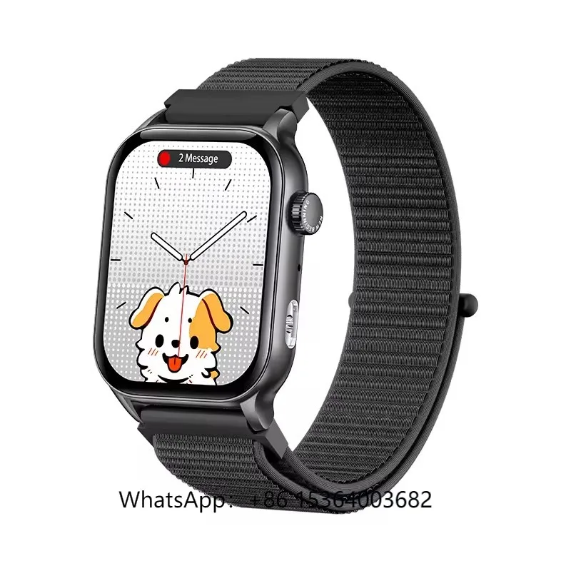 

1,95-дюймовый AMOLED HD большой экран BT Call Мониторинг здоровья Фонарик Спорт на открытом воздухе KR86 Смарт-часы 2024