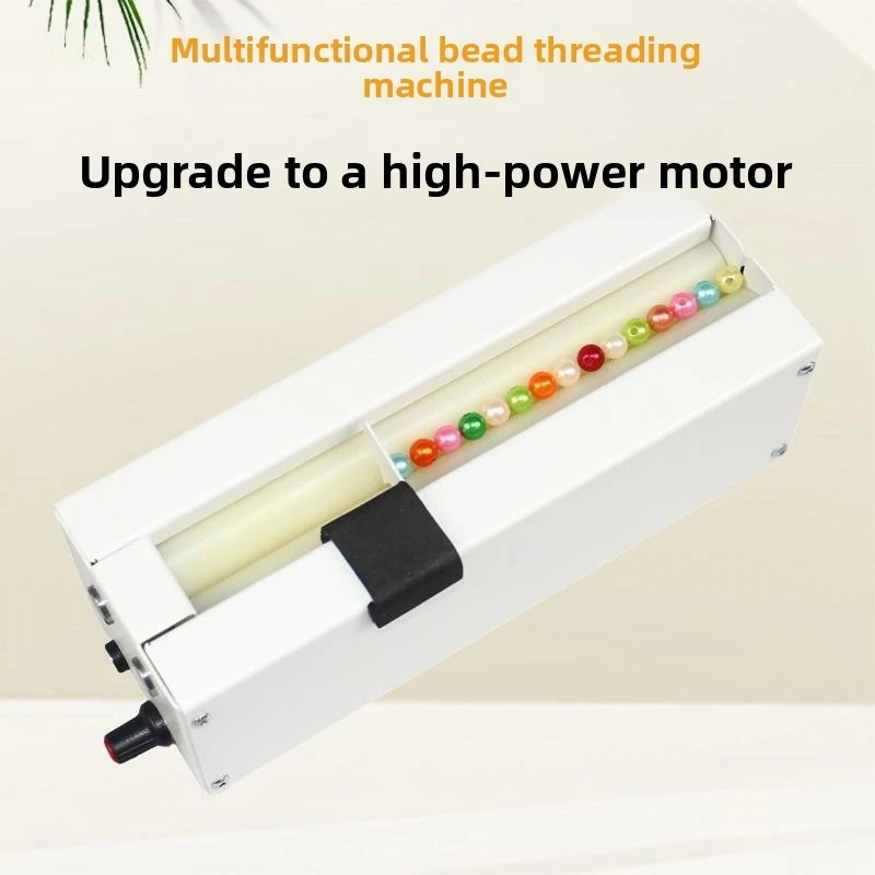 Small electric bead threading machine, handmade bead bead with adjustable length, portable craft curtain making tool