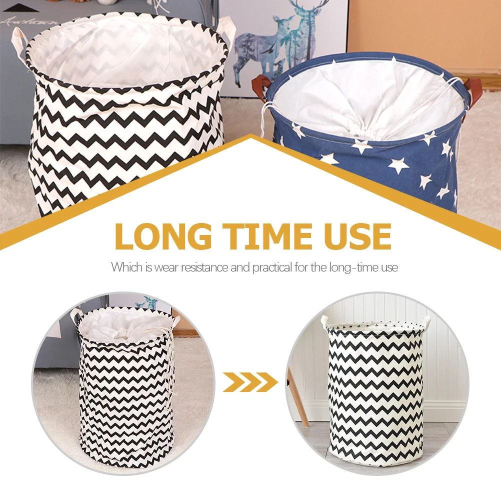 

Double Handle Foldable Laundry Storage Basket Large Capacity Wear Resistant Clothes Organizer Portable Dirty Clothes Container