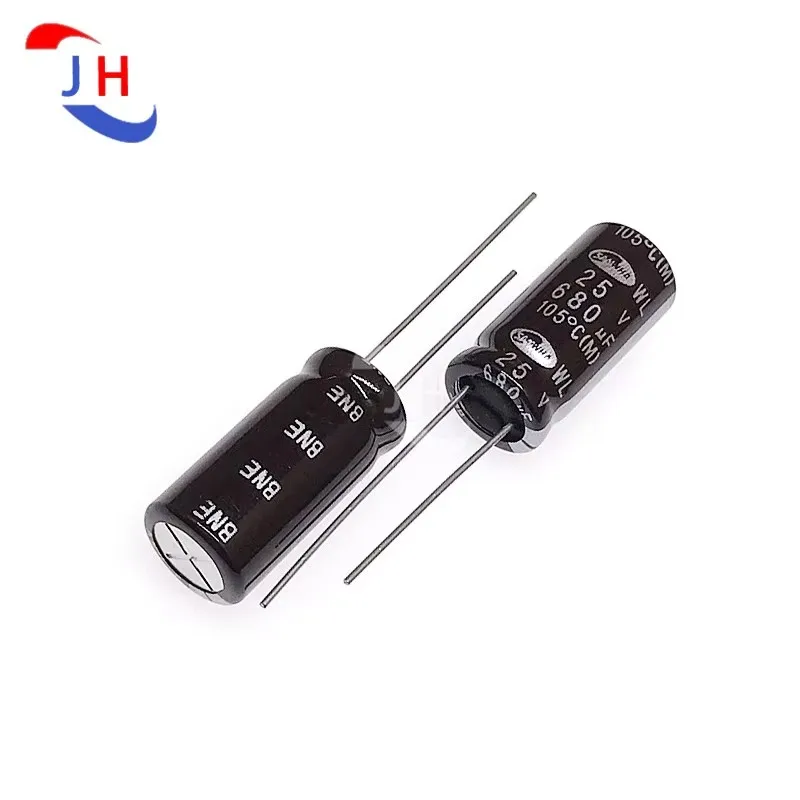 5/10/20PCS New Aluminum Electrolytic Capacitor 25v680uf 10*20 WL High Frequency Long life 5mm Pin Distance 25V 680UF