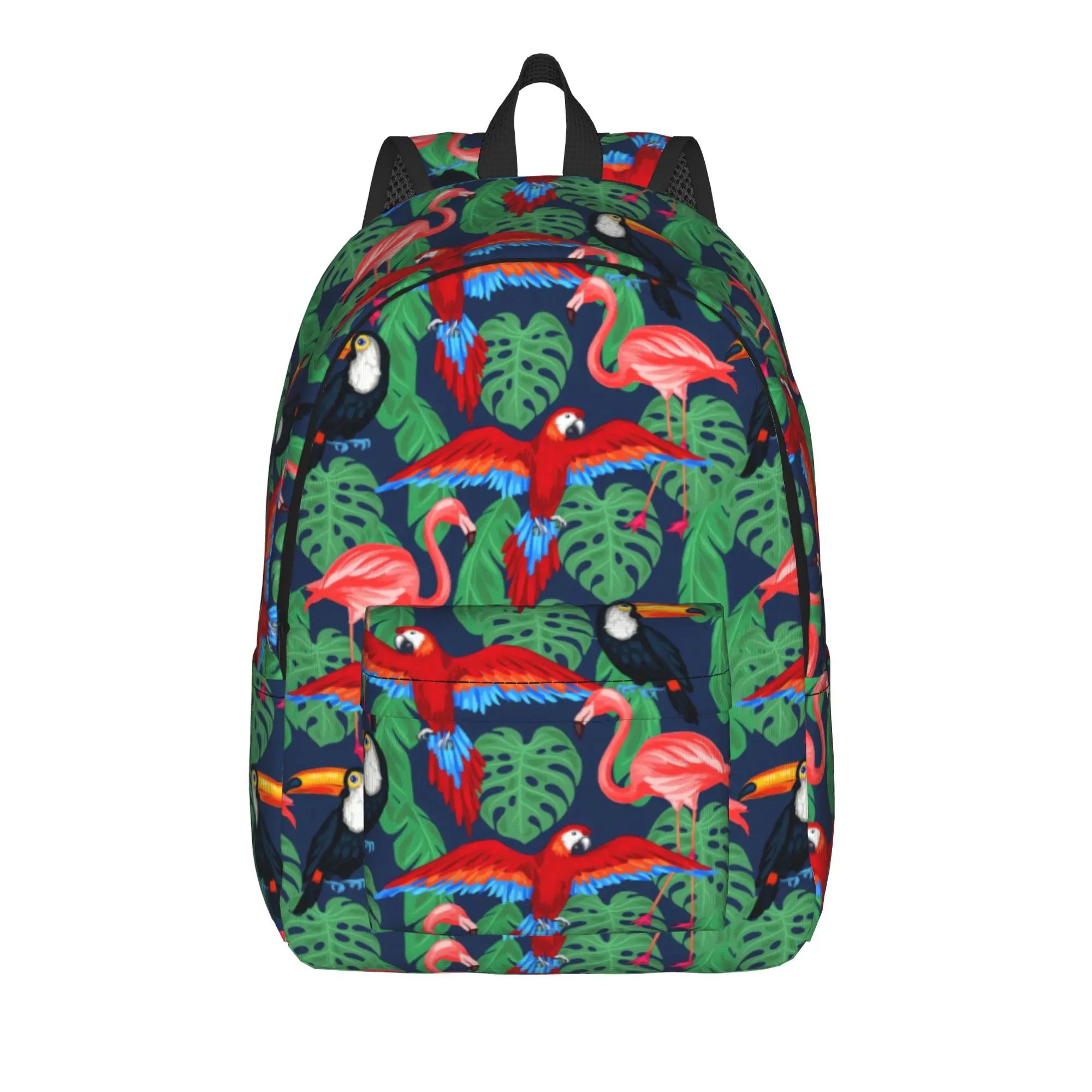 Tropical Birds And Palm Leaves    Backpack  Travel Backpacks Men Design Large School Bags Kawaii Rucksack
