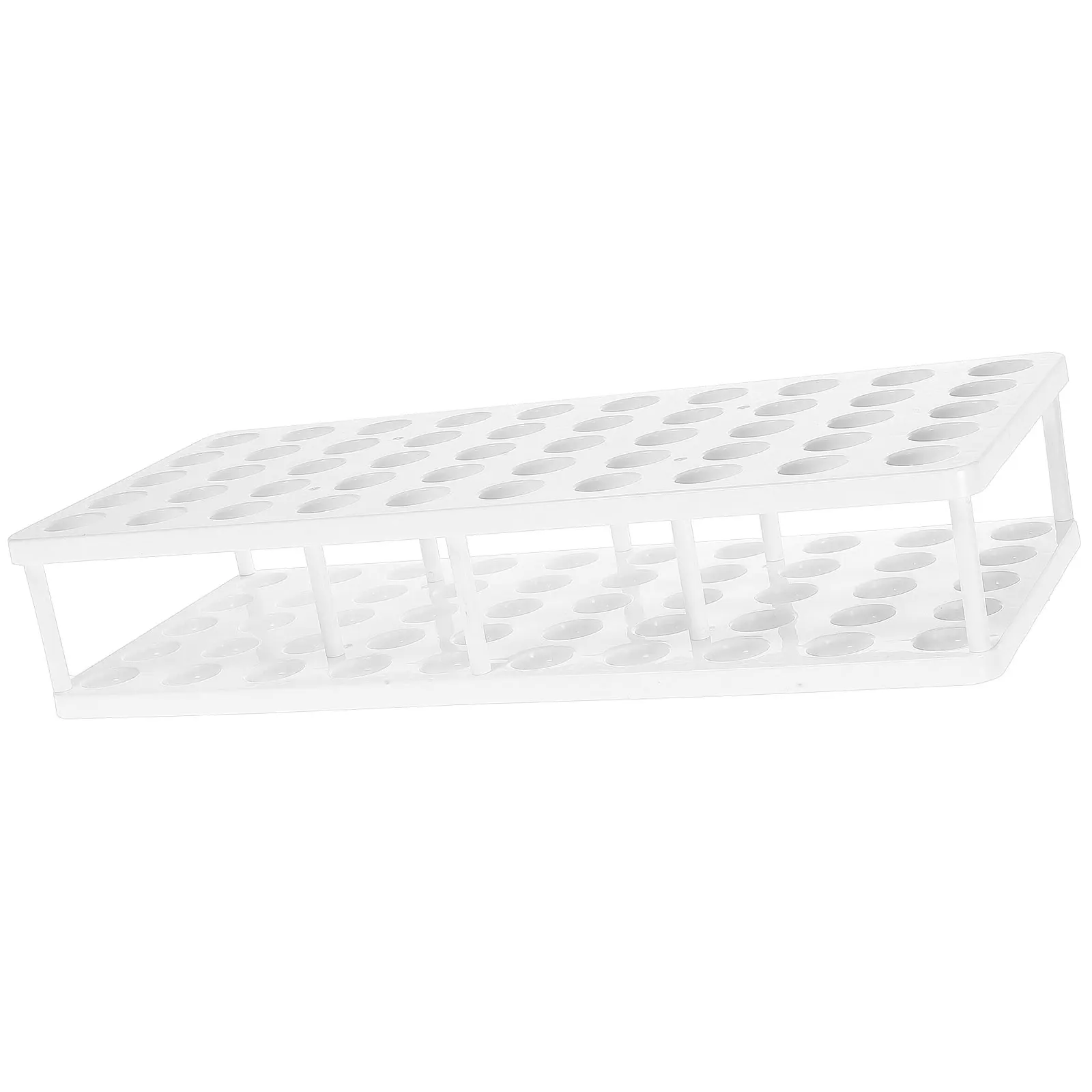 

50-hole Test Tube Stand Tubes Holder Specimen Bracket Plastic Lab Racks Multi-functional Vial Chemical