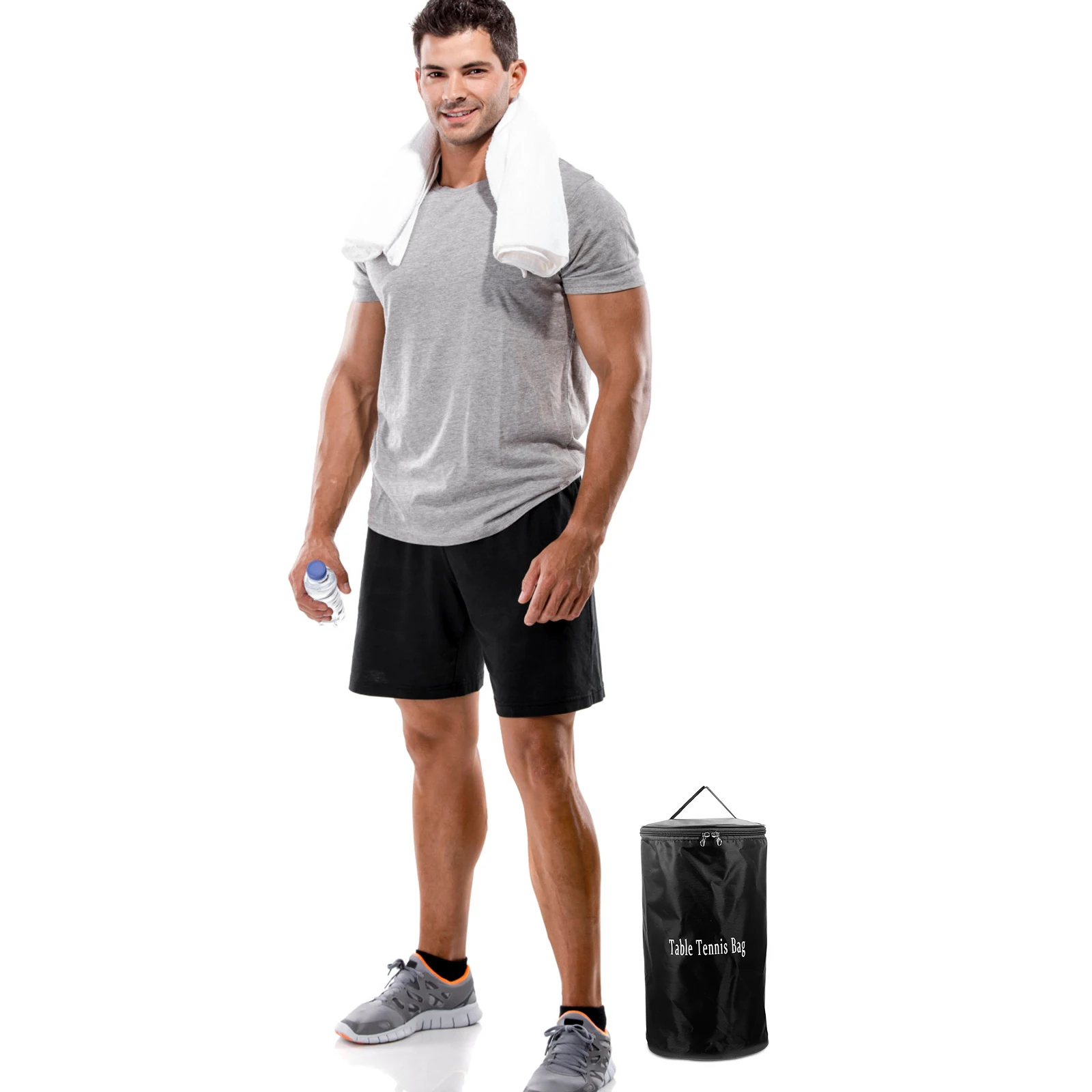 

Портативная сумка для хранения настольного тенниса, большая вместительная ткань Оксфорд, держатель для мячей для пинг-понга, сумка для переноски, удобная молния