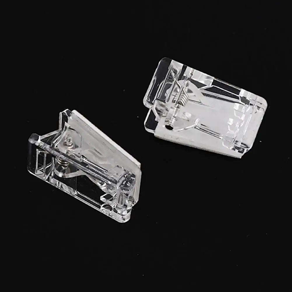 Wall Hanging Clips Acrylic Clips Compact Durable Self-adhesive Wall Clips Versatile Binder Photo Hanging Solution for Various