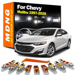 Canbus Sun Visor Lamp For Chevrolet Chevy Malibu 1997 -2016 2017 2018 2019 2020 Car  Bulbs LED Interior Map Dome Trunk Light Kit