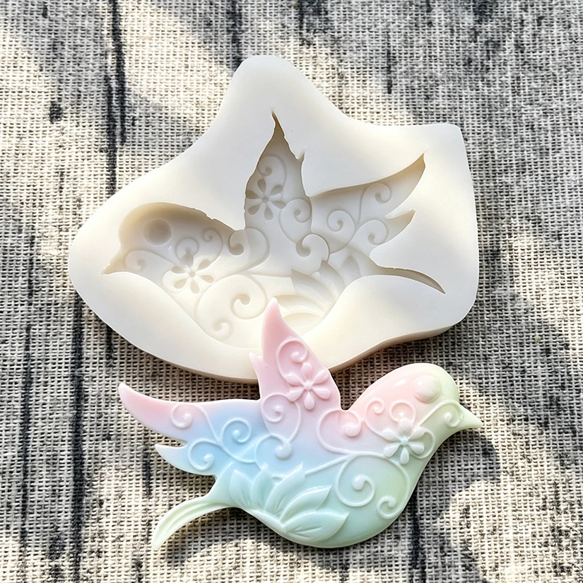 Taube Silikonform Schokolade Sugarcraft Form Fondant Kuchen Dekorieren Werkzeuge