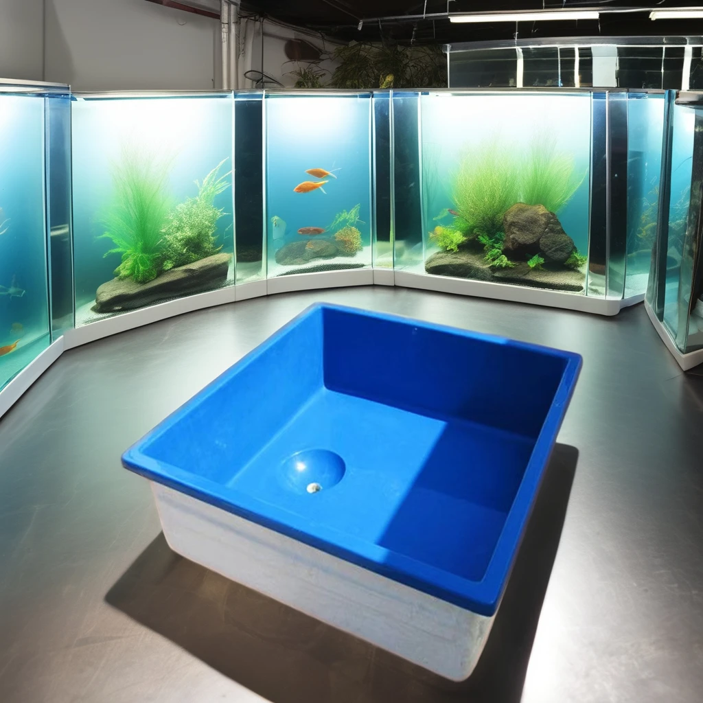 Acuario Koi de cría de fibra de vidrio FRP para exteriores, tamaño grande, personalizado, venta al por mayor, para acuicultura, estanque de granja de peces