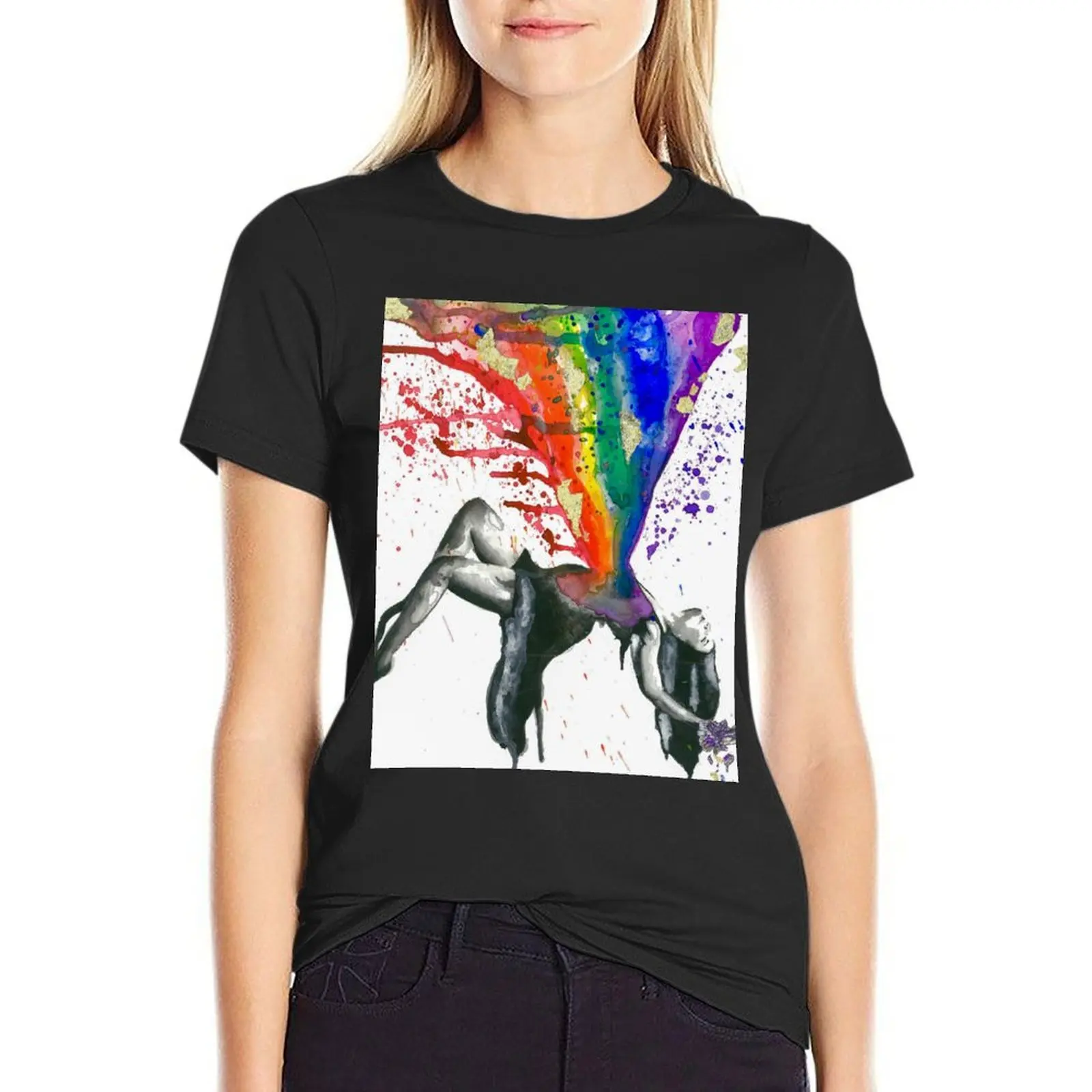 

Ripped T-Shirt customizeds new edition Women tops