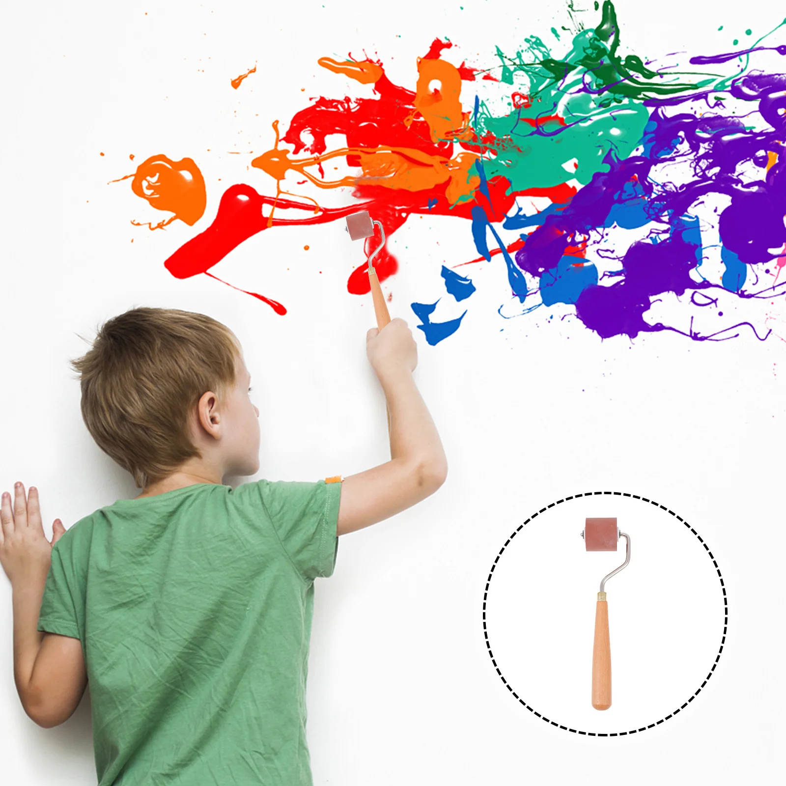 1 قطعة الأسطوانة المطاطية المطاط الصلب لصنع الطباعة سكرابوكينغ Diy بها بنفسك الحرف الفنية بكرة الحبر لمستلزمات الطباعة أداة قضيب الحبر