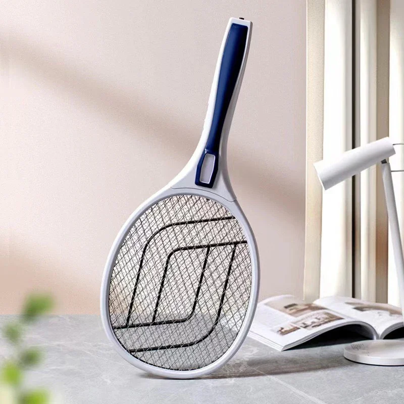 

Electric Mosquito Swatter Rechargeable New Mosquito Trap With Strong Electric Shock To Mosquitoes With Led Lighting Fixtures