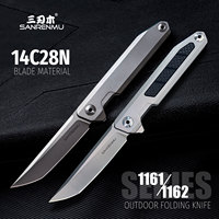 SANRENMU 1161/1162 Pocket Folding Knife Outdoor Adventure Camping Hunting Wilderness Survival EDC Portable Tools Knives SRM