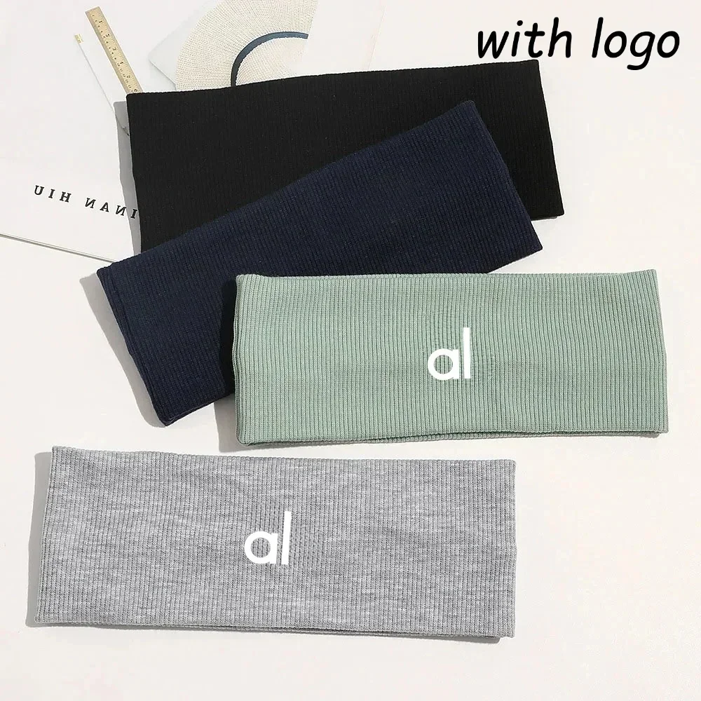 

AL Knitted Headband for Women Wide Hair Band Headband with Thread Cotton Absorbent Breathable Headband Gym Comfort Breathable