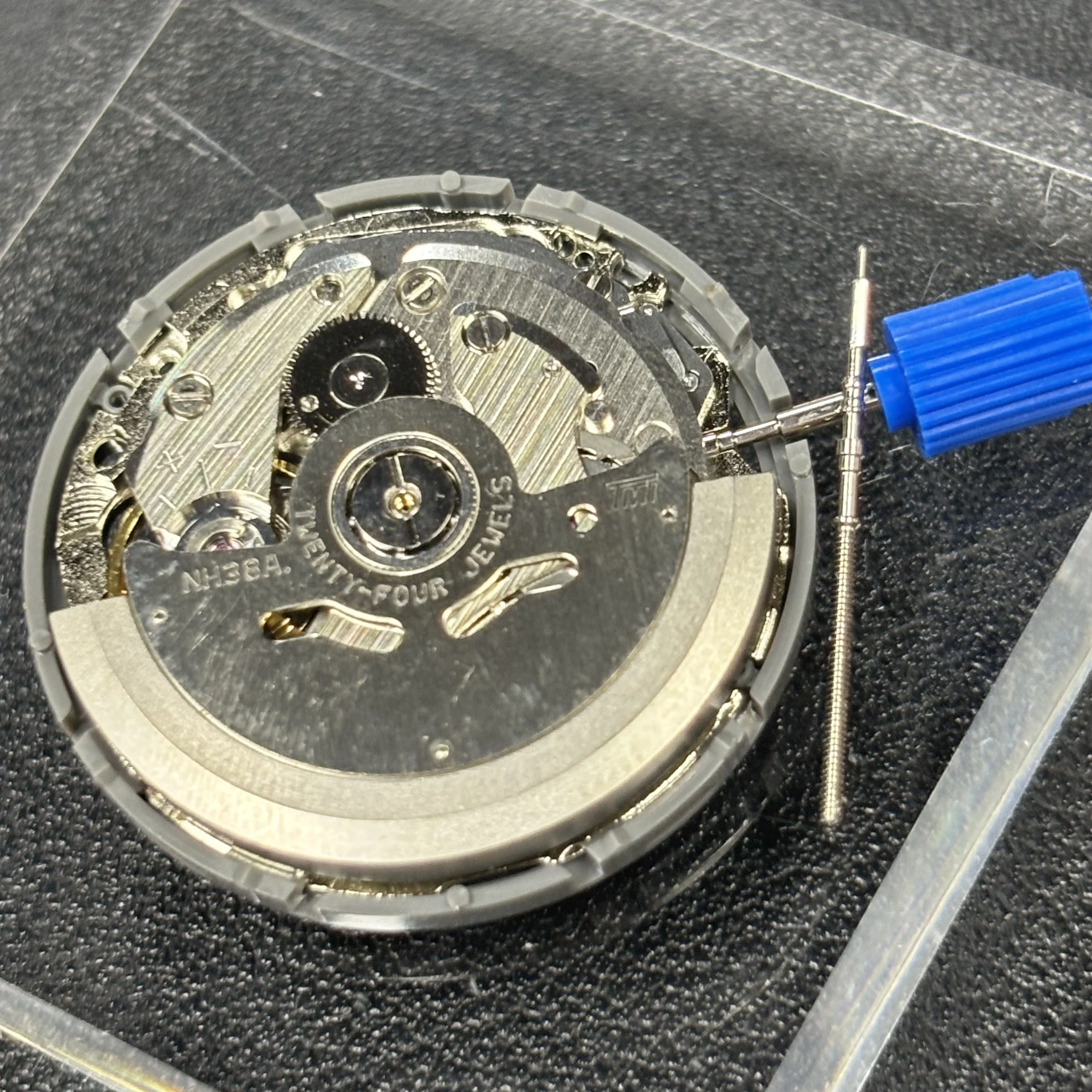 اليابان حقيقية NH38A الحركة الميكانيكية وزارة الدفاع ساعة أوتوماتيكية عالية الدقة NH38 أعلى إصلاح أجزاء حركة NH38 #5