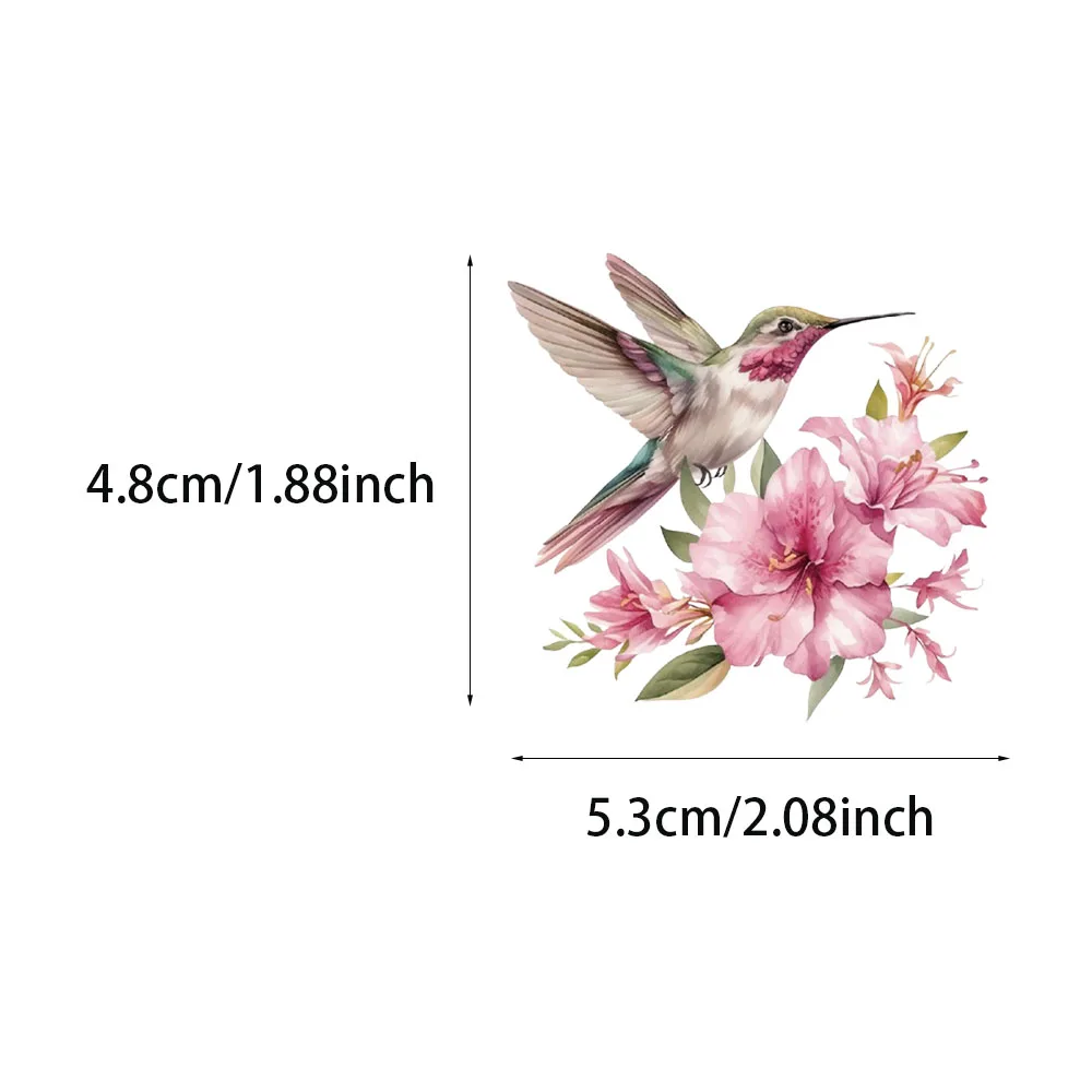 50/100PCS Cute Hummingbird PET Stickers Waterproof and Durable Decorative Motorcycle Notebook Water Bottle Waterproof Stickers