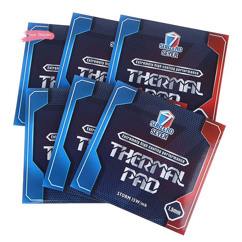

Y-1Pc CPU/GPU Graphics Motherboard Silicone Grease Pad 15W/MK Thermal Pad SubZero Seven-Ultimate Heat Dissipation Silicone Pad