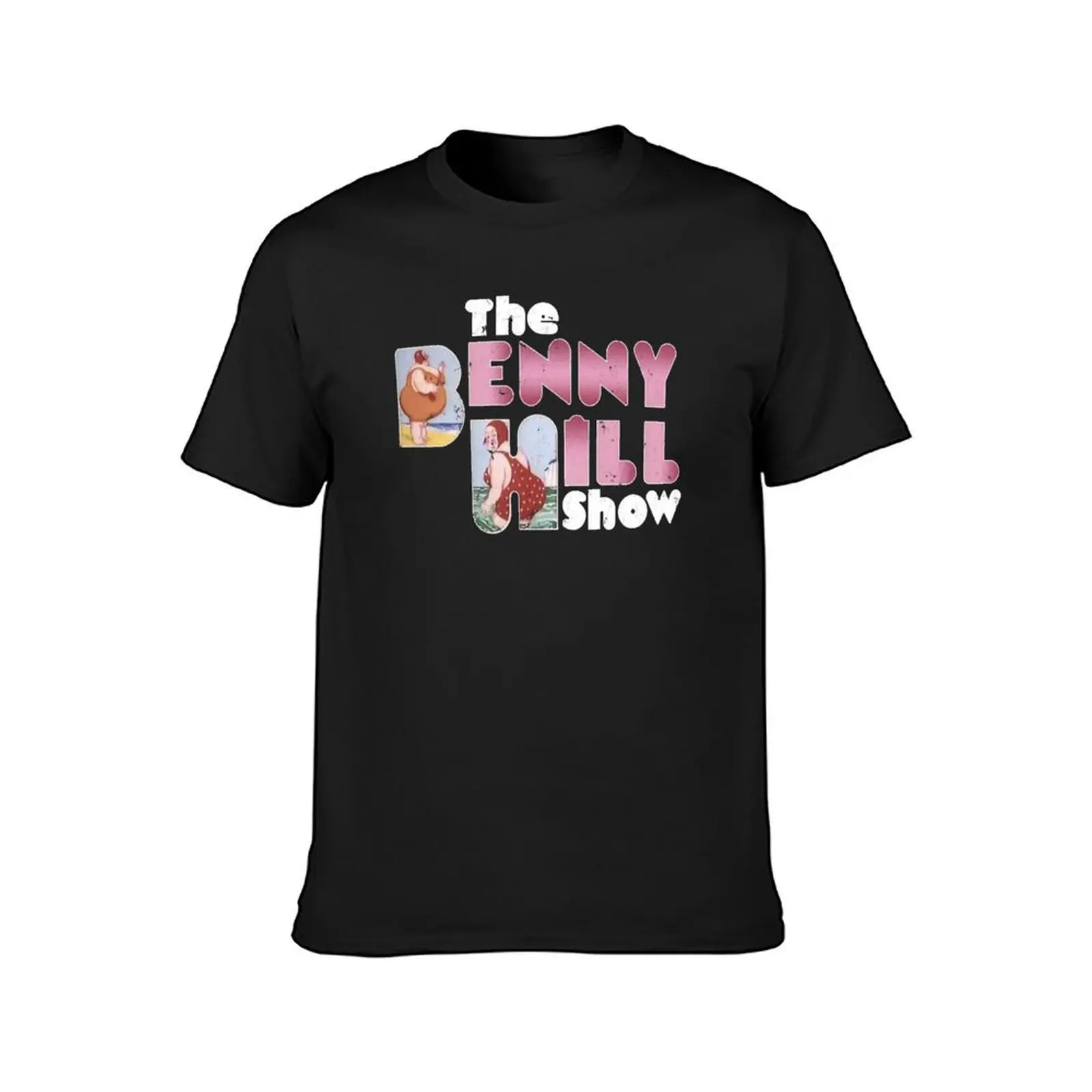 Benny Hill logo (distressed) T-Shirt vintage clothes heavyweights tops clothes for men