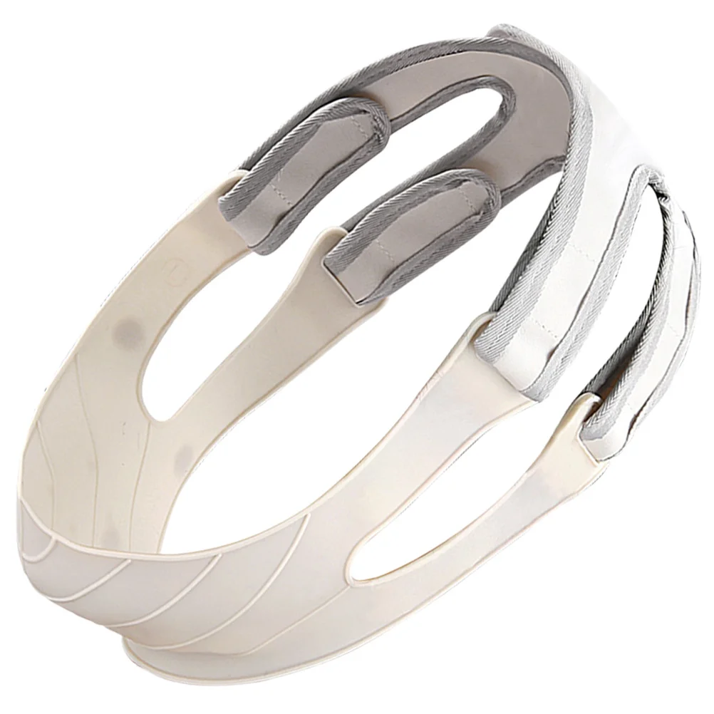 滑り止めシリコンフェイスマスク V字型フェイスストラップ 二重あご軽減 フェイススリミングツール リフトベルト 女性用 フェイスビューティー