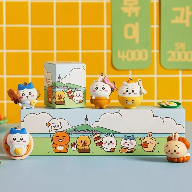 Cartoon Chiikawa Simulation Food Series Anime Figure Mystery Boxes Miniature Decoration Blind Box Collection Pendants Toys Gifts