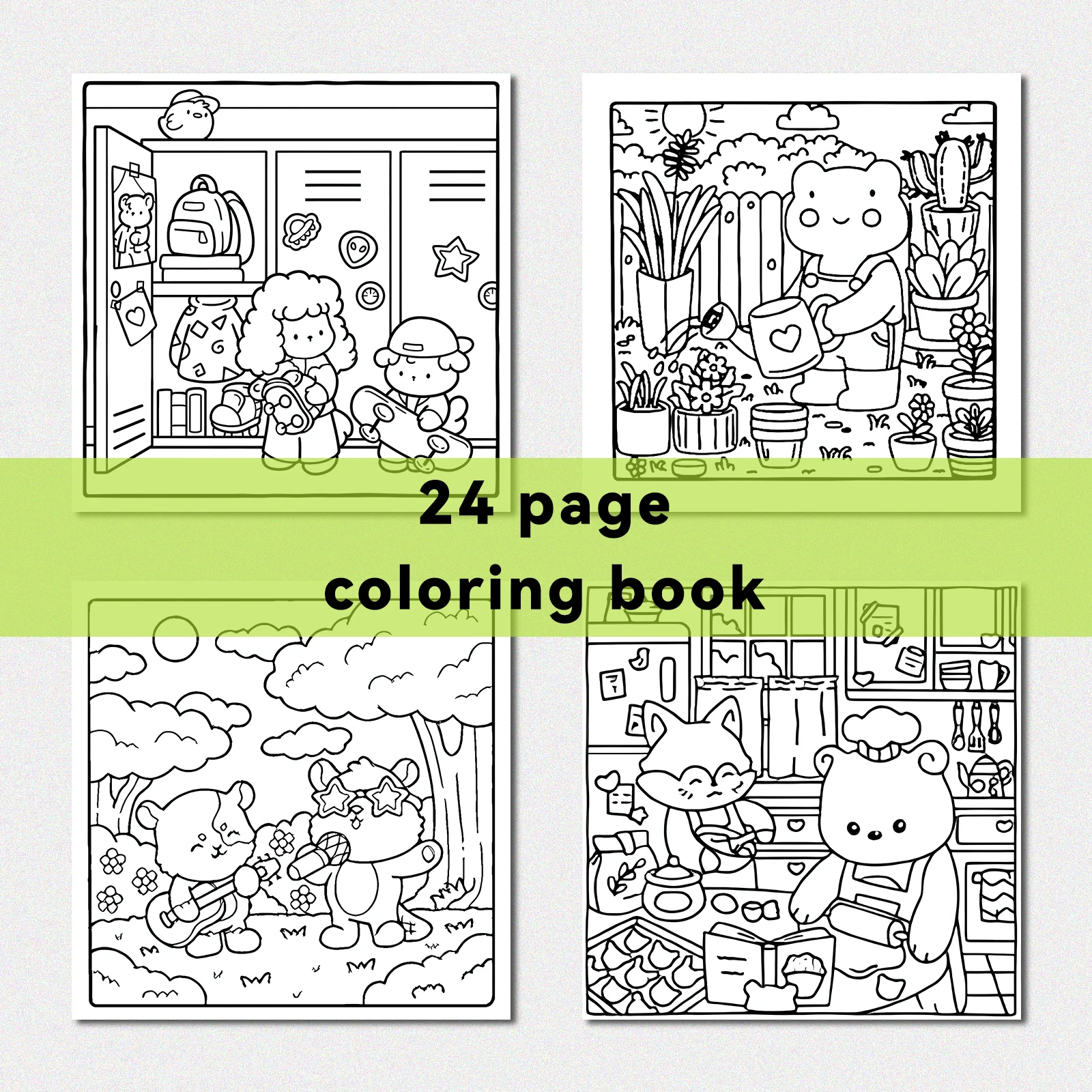 COZY MOMENTS Bold-easy Patterns Coloring Book for Adults Cute Drawing Book Perfect Gift for Party and Birthday