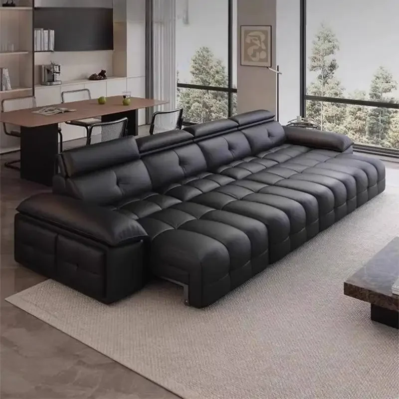 

Foldable Single Electric Sofas Luxury Designer Style Black Living Room Sofas Massage Curved Sofa Wohnzimmer Furniture For Home