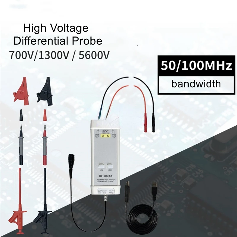 Oscilloscope DP10013  DP5013 DP20003 DP10007 100M Oscilloscope Probe High Voltage Differential Probe