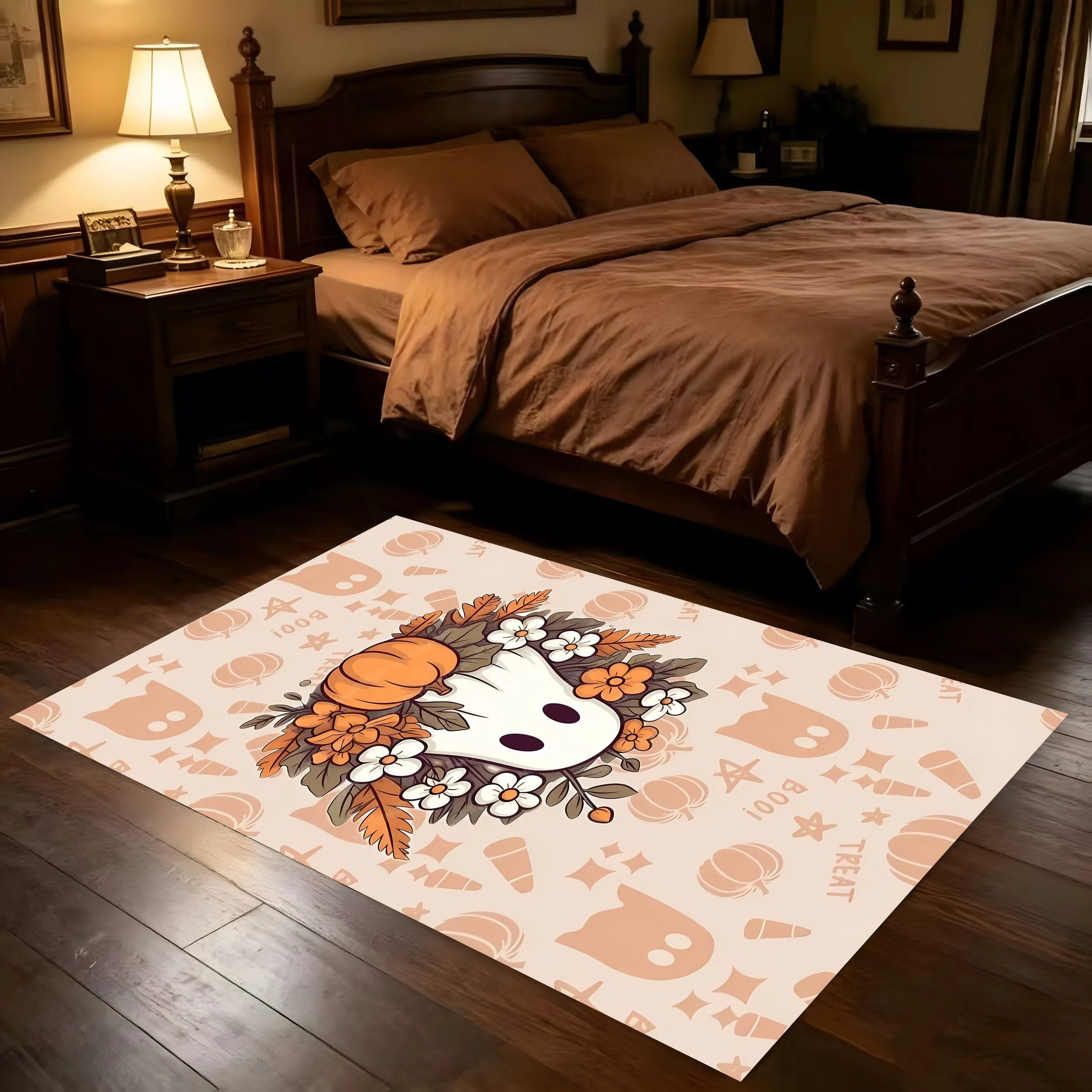 Velvet Ghost Pumpkin Floral 