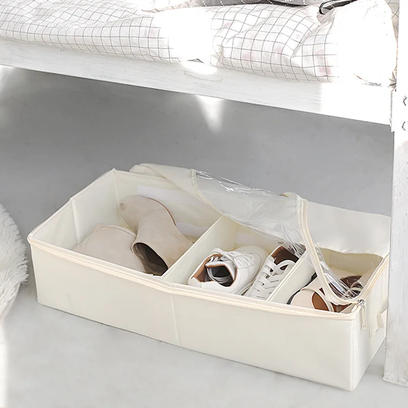 

Foldable Sock storage box Underbed Grey Storage Bags clothes storage box