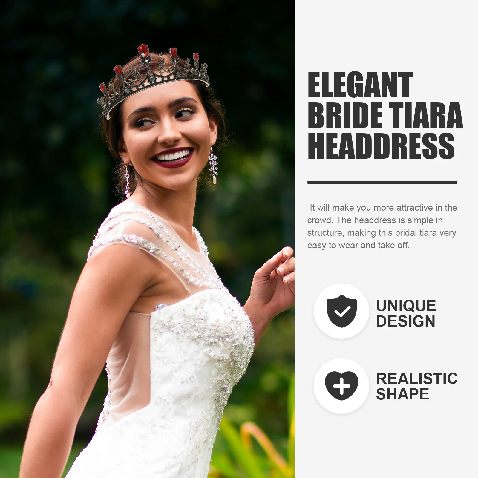 

1Pcs Vintage Rhinestone Crown Hairband Wedding Bridal Crown Hair Accessory Elegant Bride Headpiece for Special Occasion