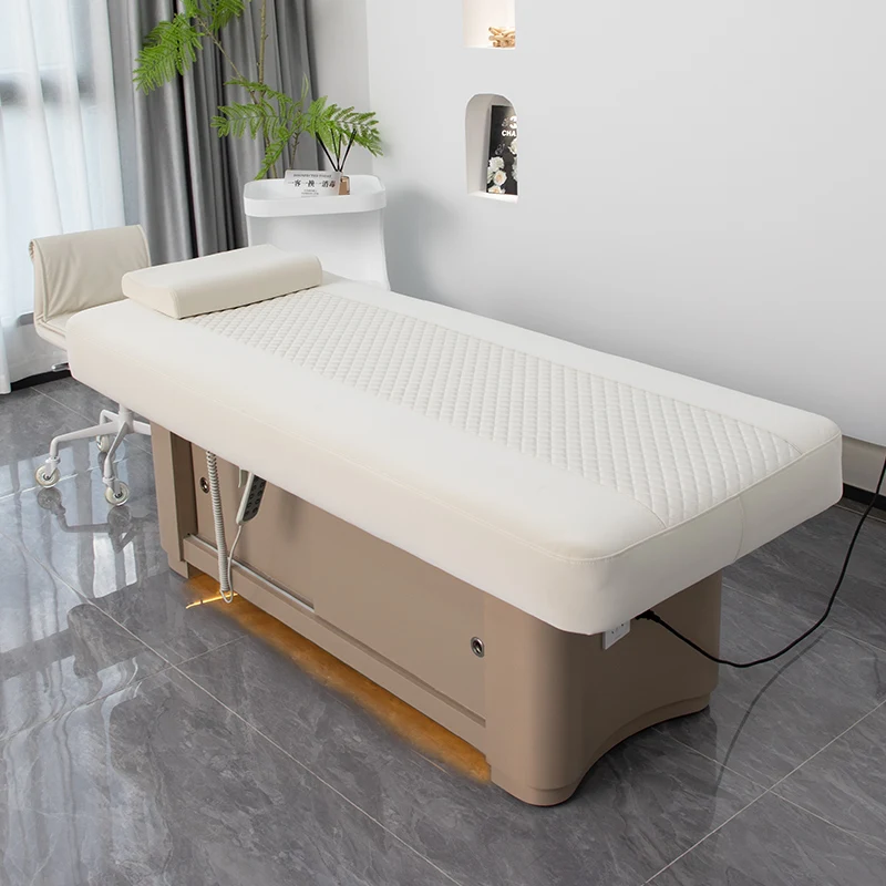 2 Motor Cosmetic Lash Bed Luxury Eyelash Bed Beauty Spa Salon Furniture Electric Beauty Chair Facial Massage Table Bed