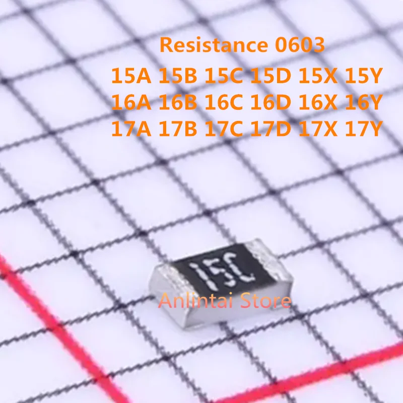 100 PCS Resistor SMD 13R 15R 16R 18R 20R 22R 5% 0402 0603 0805 1206