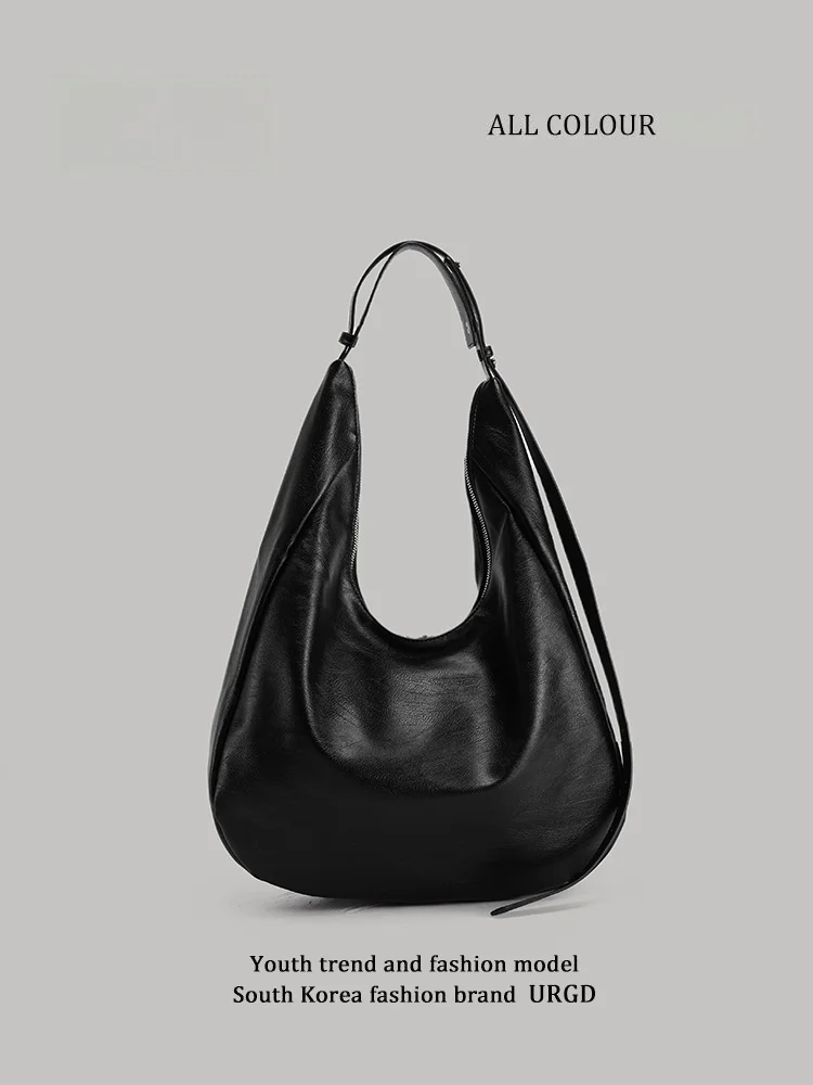 

URGD Women's oulder Bag 2025 New Lazy Sle Simple Large Capaci Tote Bag Briti Sle Casual Handbag PU Leather