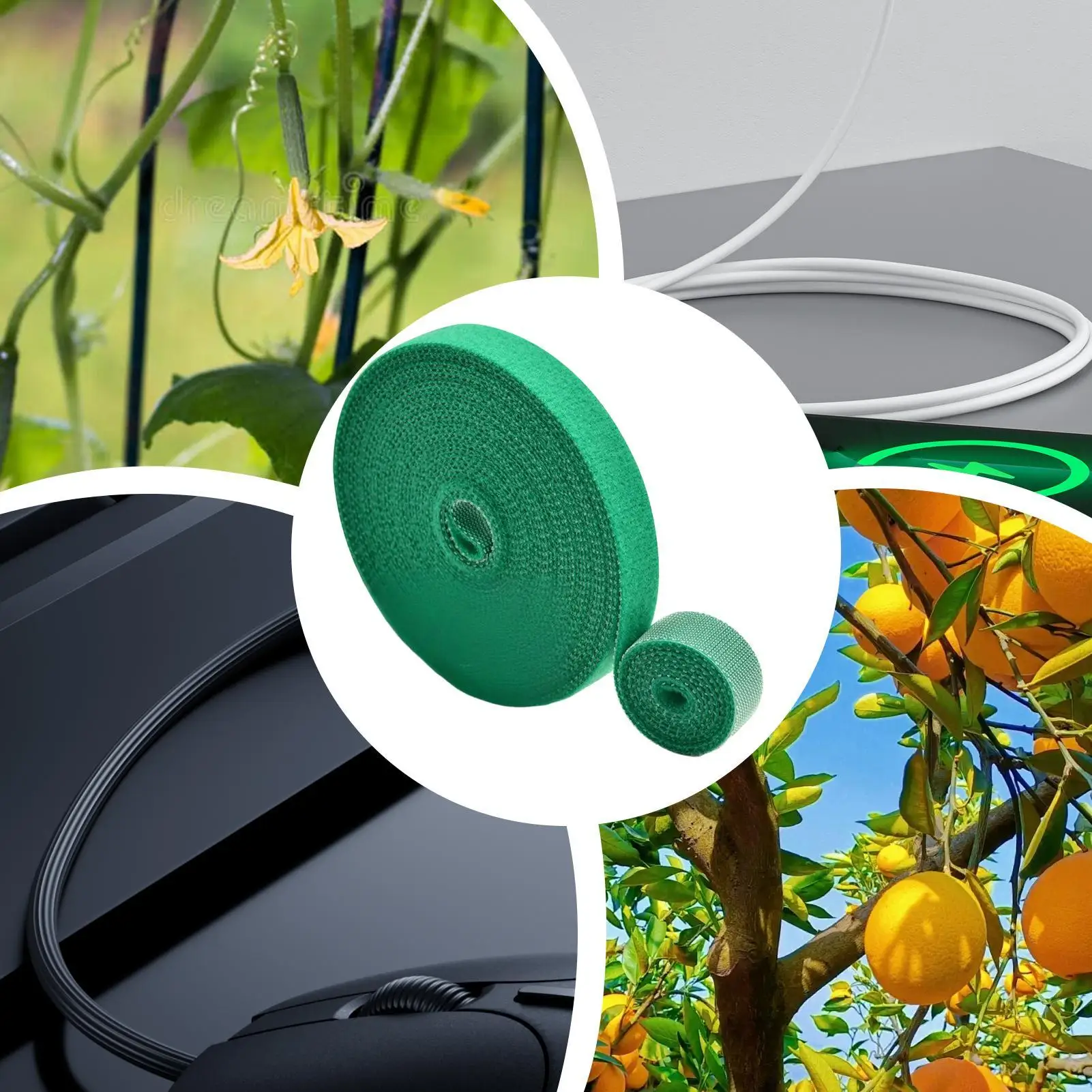 100 cm Gartenband, Nylon-Kabelbinder für Pflanzen, Blumen, wachsendes Klettern, wiederverwendbare Pflanzenunterstützung, verstellbare Baumgurte