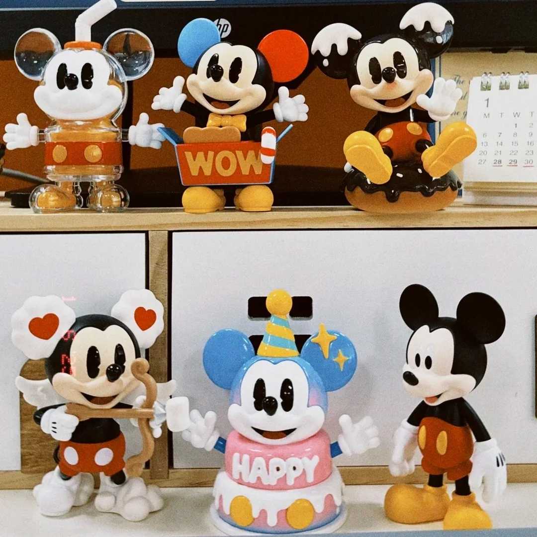 Disney Mickey Mouse Boundless Series Blind Box Toys Cute Colorful Figure Model Ornament Children'S Birthday Gift