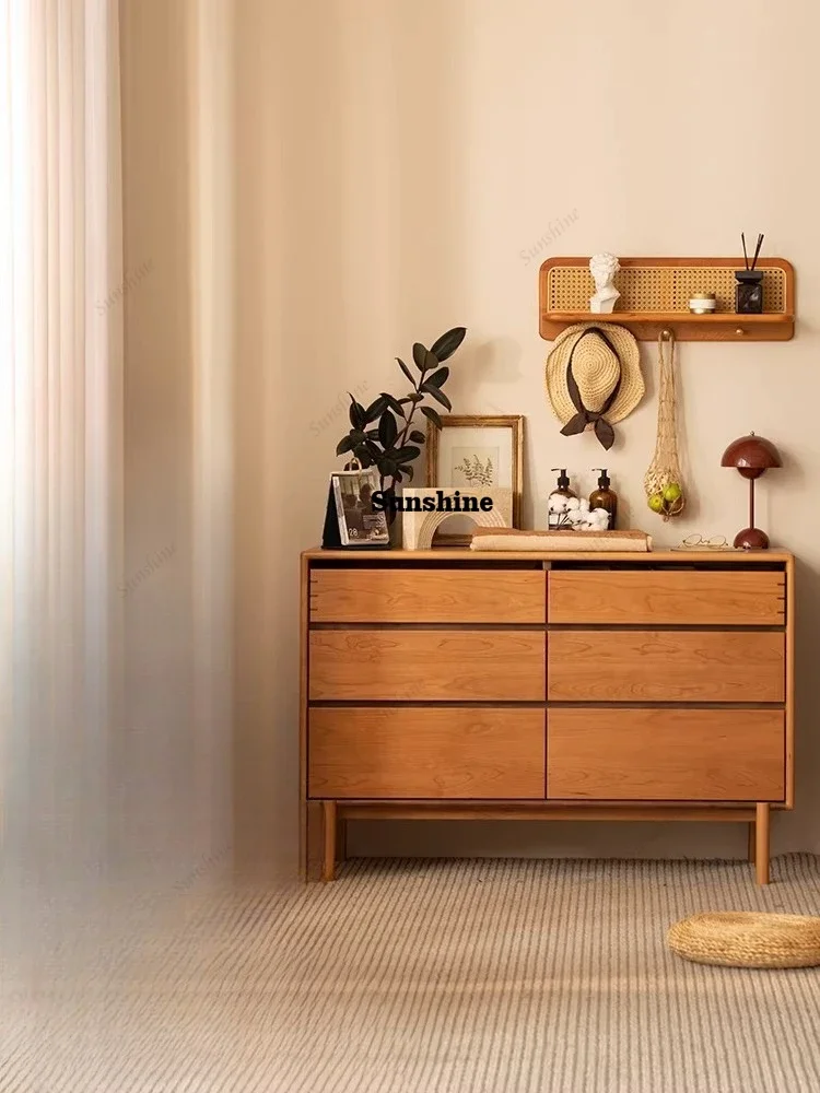 

TDModern minimalist, bedroom wall locker retro solid wood storage cabinet