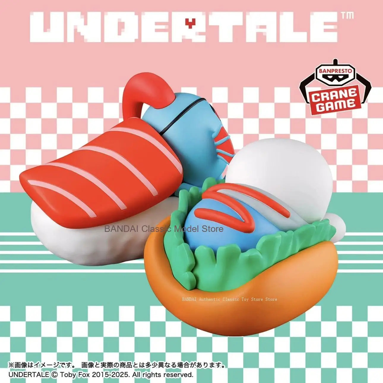 Originele BANDAI BANPRESTO UNDERTALE Sans Undyne PVC Desktop Decoratie Anime Karakter Model Collectie Speelgoed Gift