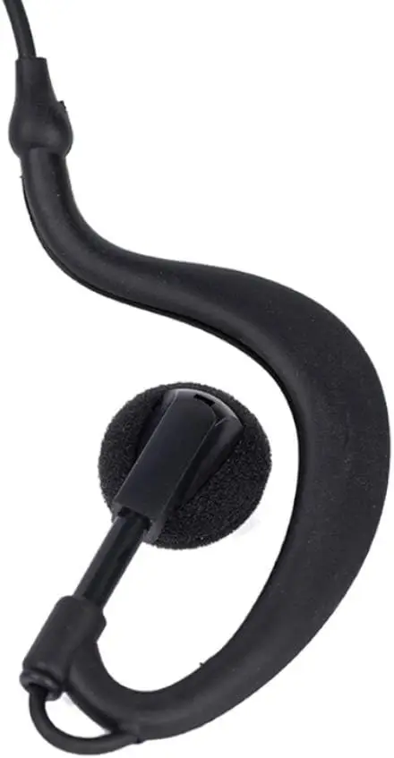 Xpr3500e fone de ouvido com microfone ptt para motorola xpr3300e xpr3500 walkie talkie 5 pacote rádio 2 vias forma g preto