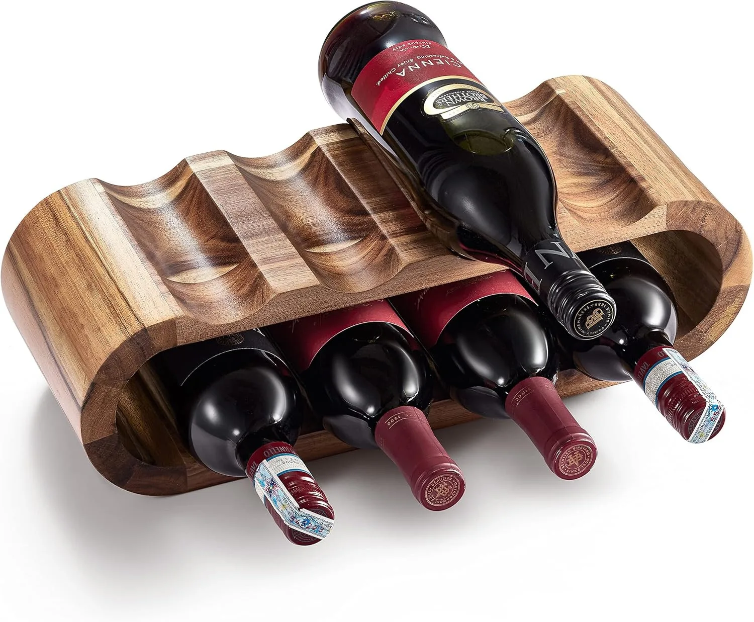 

For Bar Party Home Countertop Cabinet Inserts Wooden Wine Rack Wine Cellar Storage Water Bottle Organizer Wine Stand Holder