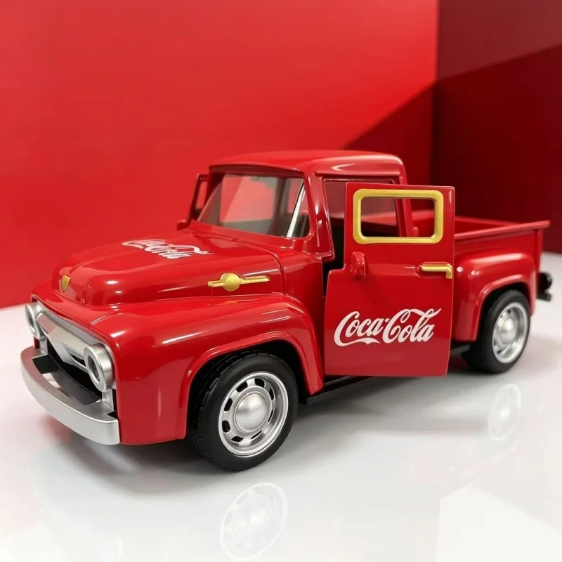 1/36 Retro Amerikanisches Rotes Pickup-Legierungs-Reaktionsspielzeugauto-Modell, Geeignet für Erwachsene als Sammlerstücke und Dekorationen – Detail 6