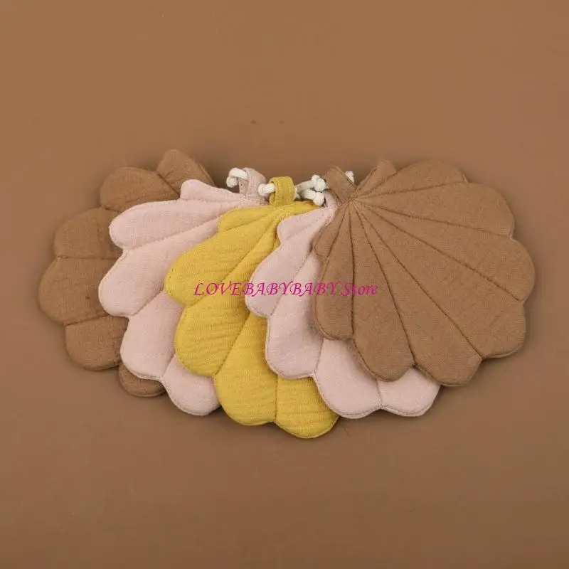 Vỏ sò dễ thương Bunting Banners Cotton Kéo cờ cho trẻ sơ sinh Trang trí bữa tiệc tắm Đồ trang trí tường trang trí tường 4xbc