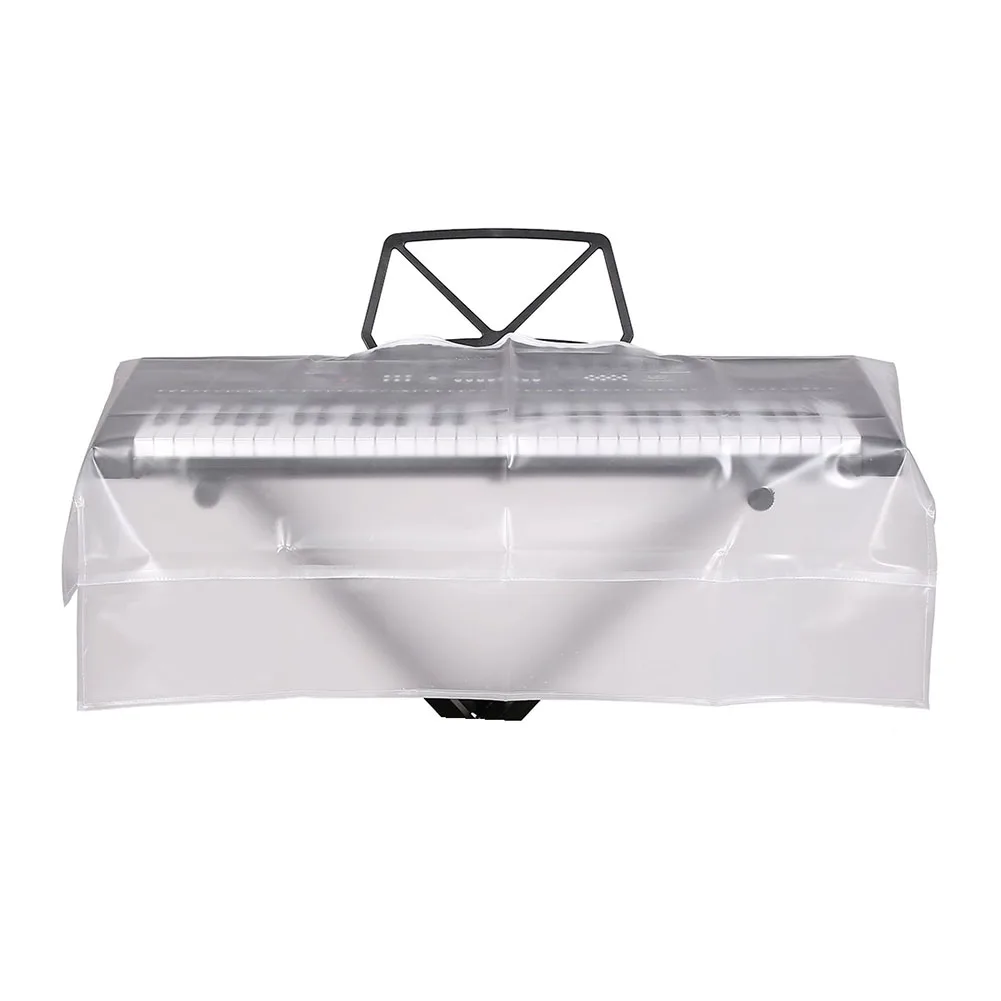 Electronic Piano Transparent Dust Cover Electronic Grind Keyboard PEVA Stylish Waterproof 61 Key Cleaning Home